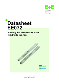 Thumbnail of document Data Sheet - EE072 RH/T Probe with digital interface